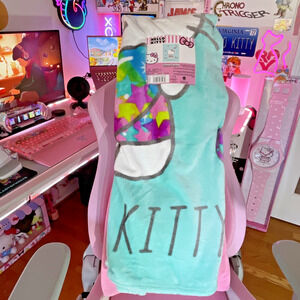 Hello Kitty Throw Blanket Dream & Sparkle Heart Moon Bow 60x70 Cloud 2024 Sanrio